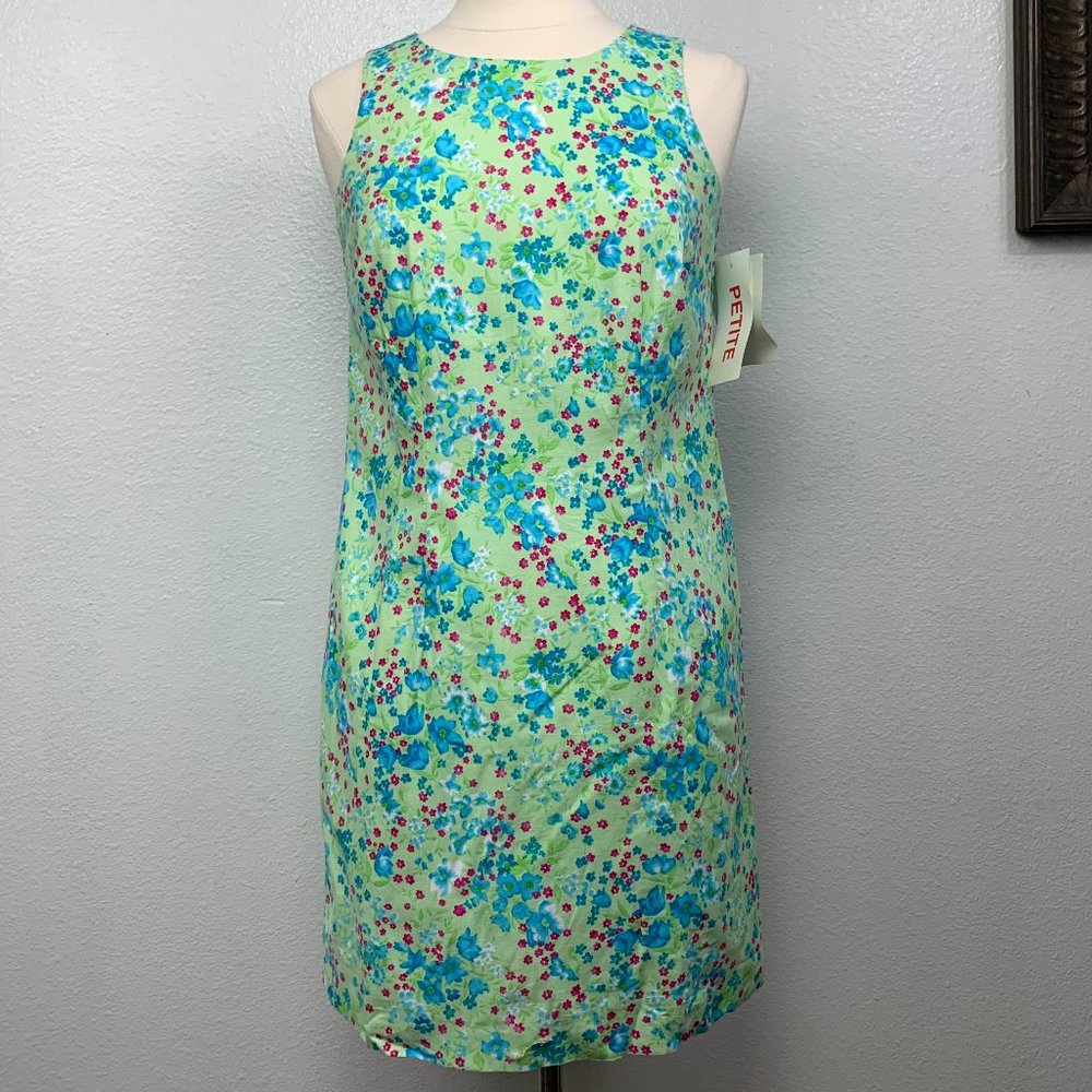 NWT Classics By Eileen West Sleeveless Lime Dress‎